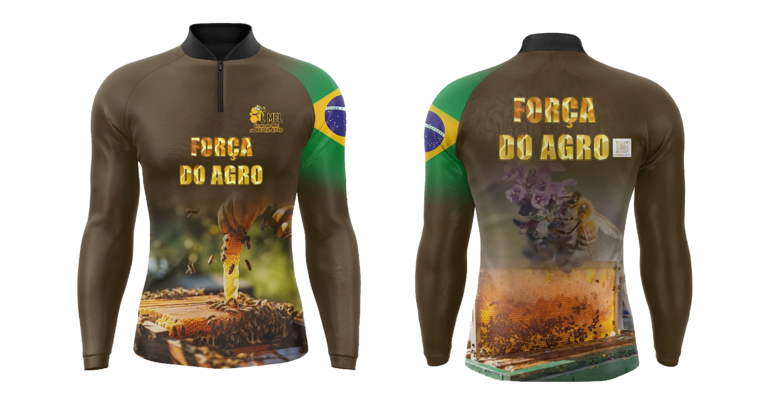 Camisa personalizada linha agro, apicultura